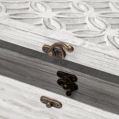 Mercana - Floribundus Off-White Decorative Boxes (Set of 2) - 57544_CLOSEOUT view 8