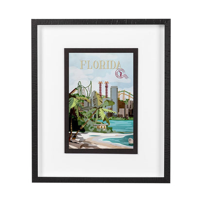Mercana - Florida Go USA M by Mercana Studio a Framed Art Print Matted under Glass - 14062 view 1