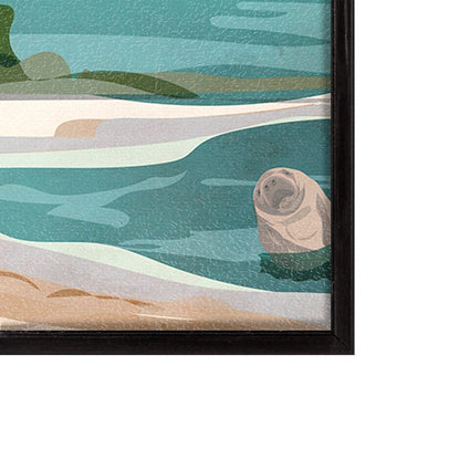 Mercana - Florida Go USA SM by Mercana Studio a Hand Embellished Decograph Framed Art Print - 14047 view 3