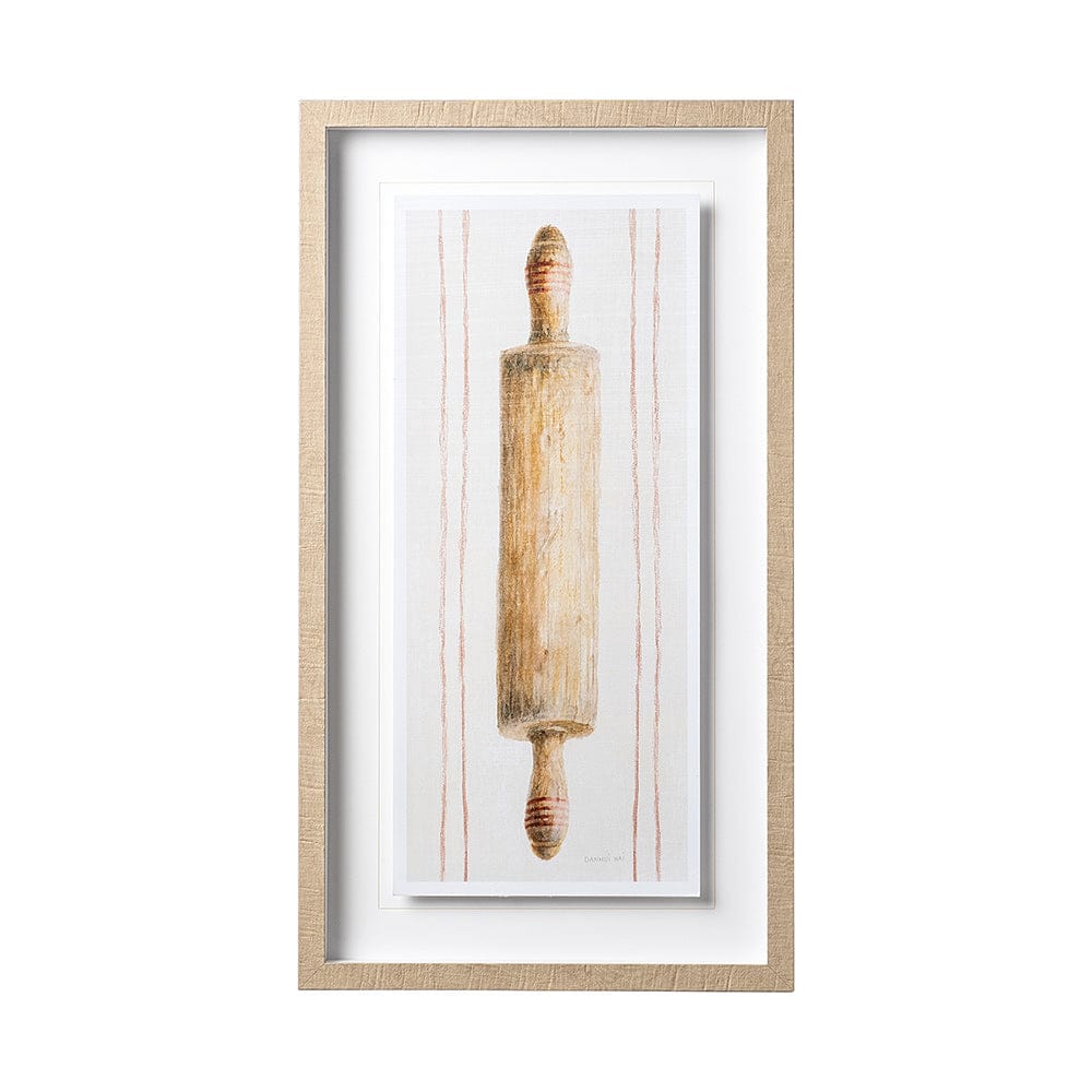 Mercana - Floursack Kitchen I by Mercana Studio Hand Embellished Textured Framed Art Print Matted under Glass - 12504 view 1