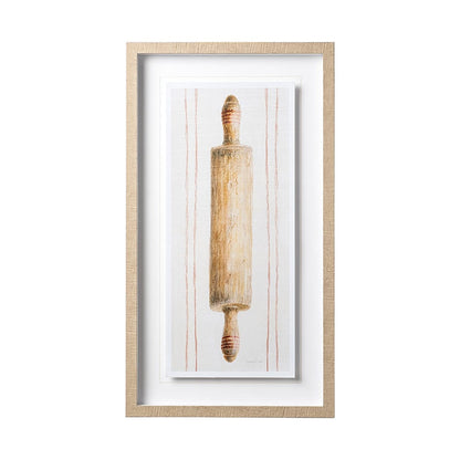 Mercana - Floursack Kitchen I by Mercana Studio Hand Embellished Textured Framed Art Print Matted under Glass - 12504 view 1