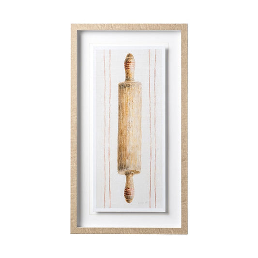 Mercana - Floursack Kitchen I by Mercana Studio Hand Embellished Textured Framed Art Print Matted under Glass - 12504 view 1