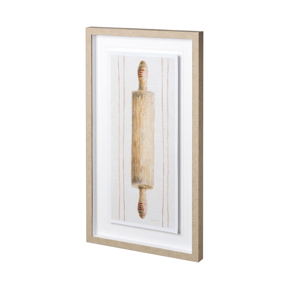 Mercana - Floursack Kitchen I by Mercana Studio Hand Embellished Textured Framed Art Print Matted under Glass - 12504 view 2