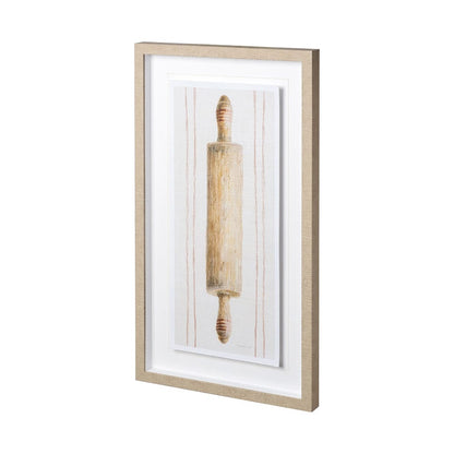 Mercana - Floursack Kitchen I by Mercana Studio Hand Embellished Textured Framed Art Print Matted under Glass - 12504 view 2