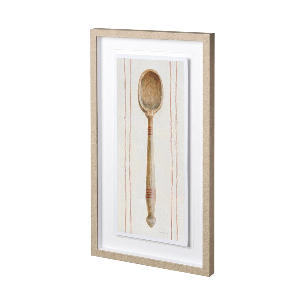 Mercana - Floursack Kitchen III by Mercana Studio Hand Embellished Textured Framed Art Print Matted under Glas - 12505 view 2