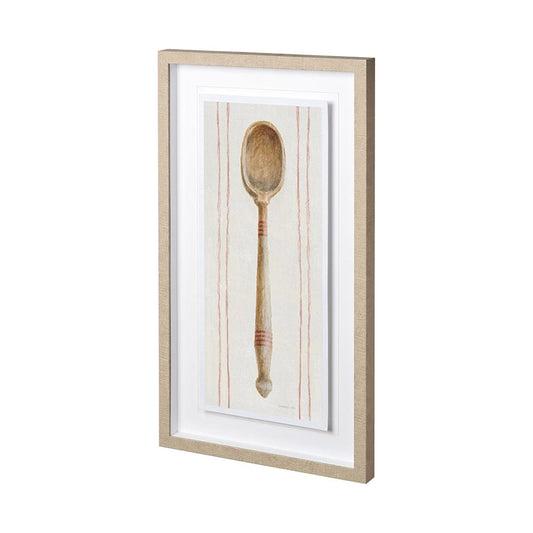 Mercana - Floursack Kitchen III by Mercana Studio Hand Embellished Textured Framed Art Print Matted under Glas - 12505 view 2