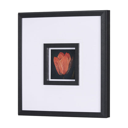Mercana - Flower Portrait II by Mercana Studio a Hand Embellished Textured Framed Art Print Matted under Glass - 15225 view 2