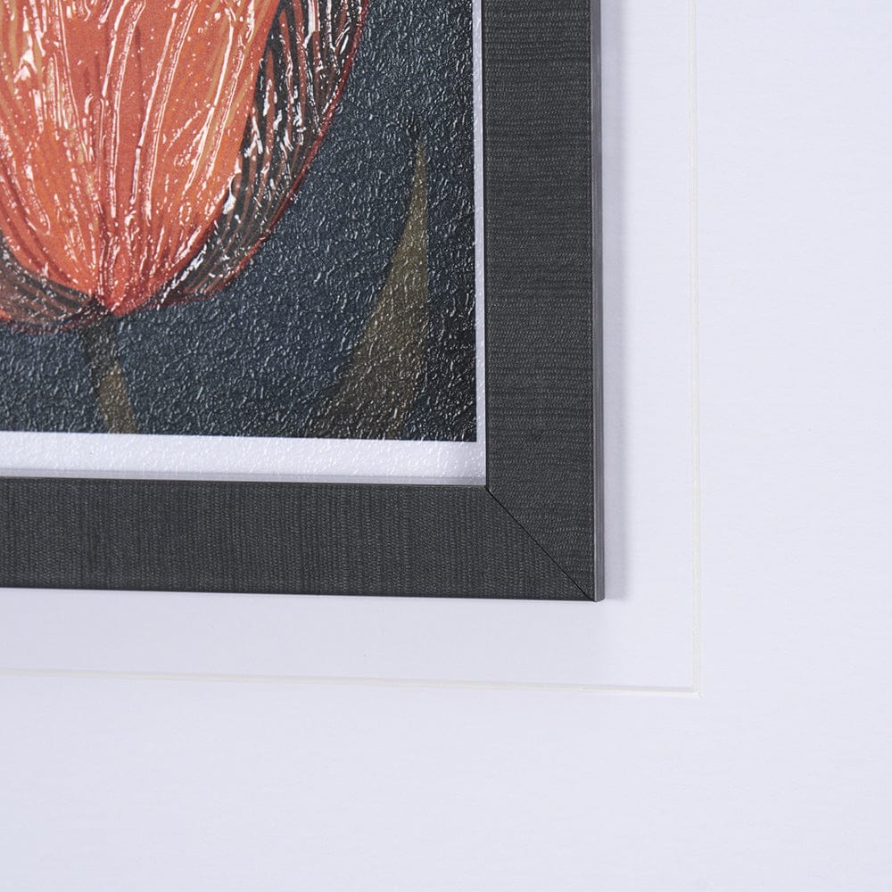 Mercana - Flower Portrait II by Mercana Studio a Hand Embellished Textured Framed Art Print Matted under Glass - 15225 view 6