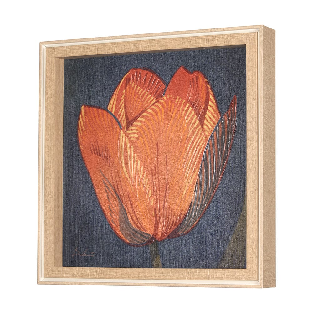 Mercana - Flower Portrait II TULIP by Mercana Studio a Hand Embellished Textured Framed Art Print - 15242 view 2