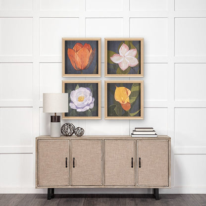 Mercana - Flower Portrait II TULIP by Mercana Studio a Hand Embellished Textured Framed Art Print - 15242 view 8