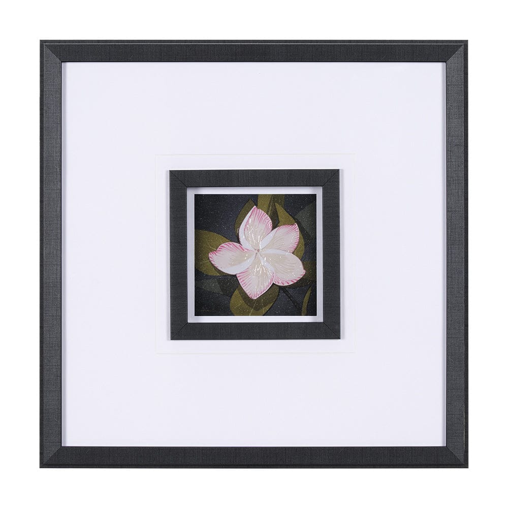 Mercana - Flower Portrait III by Mercana Studio Hand Embellished Textured Framed Art Print Matted under Glass - 15226 view 1