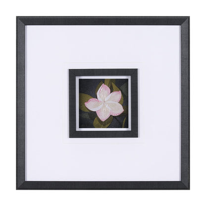 Mercana - Flower Portrait III by Mercana Studio Hand Embellished Textured Framed Art Print Matted under Glass - 15226 view 1