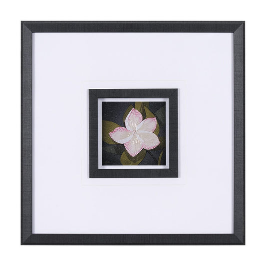Mercana - Flower Portrait III by Mercana Studio Hand Embellished Textured Framed Art Print Matted under Glass - 15226 view 1