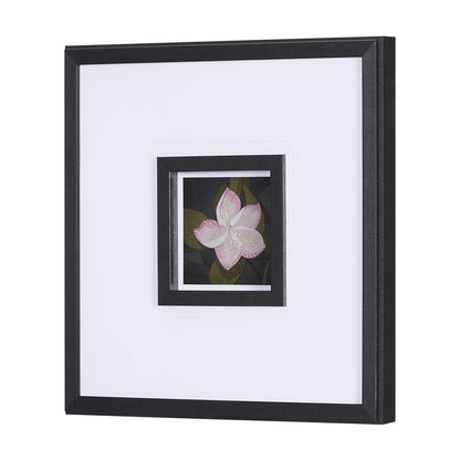 Mercana - Flower Portrait III by Mercana Studio Hand Embellished Textured Framed Art Print Matted under Glass - 15226 view 2