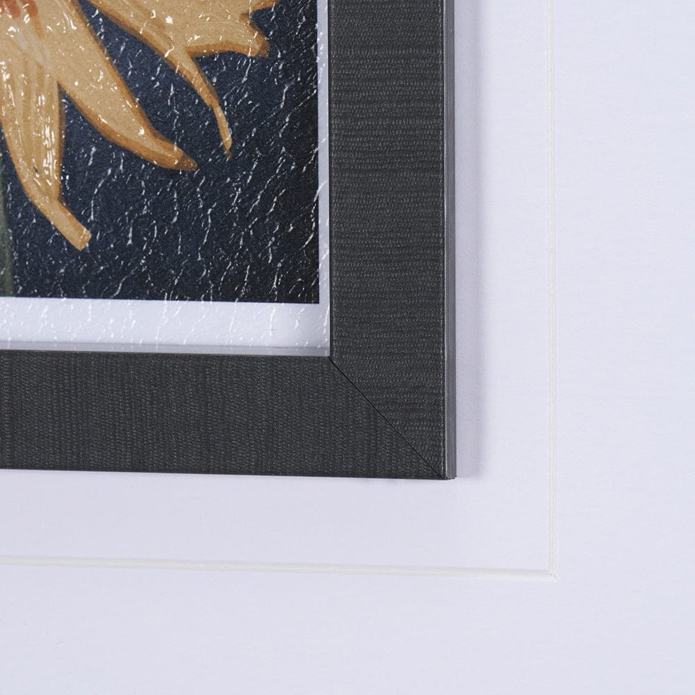 Mercana - Flower Portrait IX by Mercana Studio a Hand Embellished Textured Framed Art Print Matted under Glass - 15232 view 6