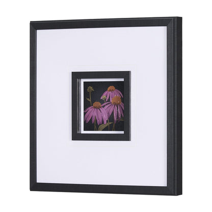Mercana - Flower Portrait VI by Mercana Studio a Hand Embellished Textured Framed Art Print Matted under Glass - 15229 view 2