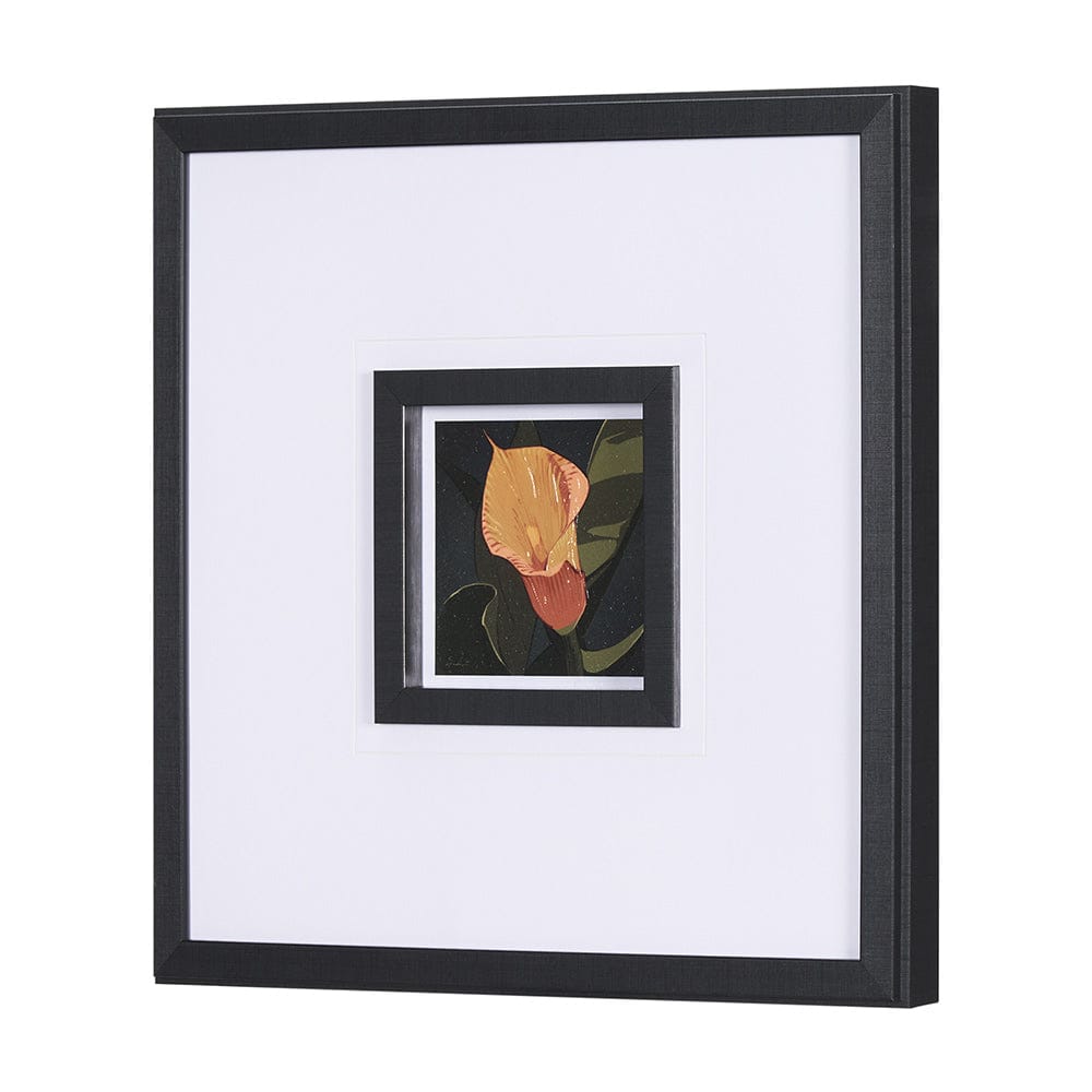 Mercana - Flower Portrait VIII by Mercana Studio Hand Embellished Textured Framed Art Print Matted under Glass - 15231 view 2