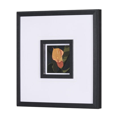 Mercana - Flower Portrait VIII by Mercana Studio Hand Embellished Textured Framed Art Print Matted under Glass - 15231 view 2