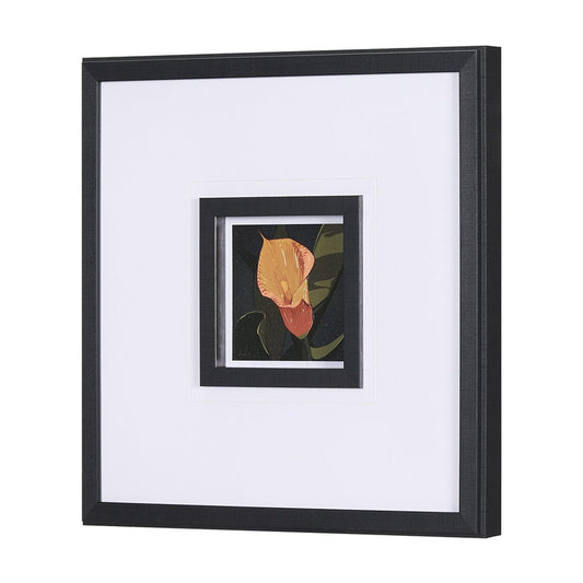 Mercana - Flower Portrait VIII by Mercana Studio Hand Embellished Textured Framed Art Print Matted under Glass - 15231 view 2