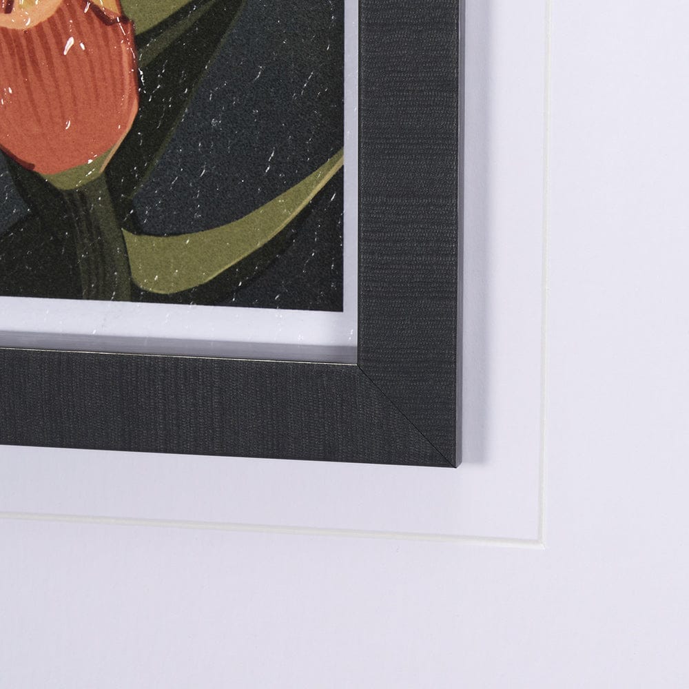Mercana - Flower Portrait VIII by Mercana Studio Hand Embellished Textured Framed Art Print Matted under Glass - 15231 view 6