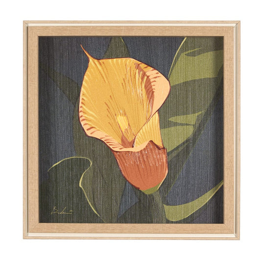 Mercana - Flower Portrait VIII CALLA LILY by Mercana Studio a Hand Embellished Textured Framed Art Print - 15245 view 1