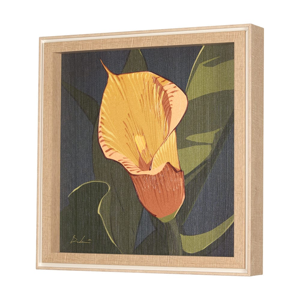 Mercana - Flower Portrait VIII CALLA LILY by Mercana Studio a Hand Embellished Textured Framed Art Print - 15245 view 2