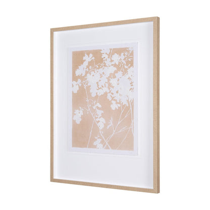 Mercana - Flower Silhouette-Jasmine by Mercana Studio Hand Embelished Framed Art Print Matted under Glass - 15052 view 2