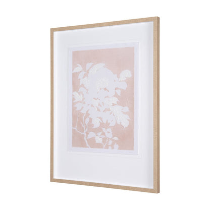 Mercana - Flower Silhouette-Peony by Mercana Studio Hand Embellished Framed Art Print Matted under Glass - 15050 view 2
