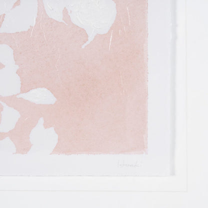 Mercana - Flower Silhouette-Peony by Mercana Studio Hand Embellished Framed Art Print Matted under Glass - 15050 view 6