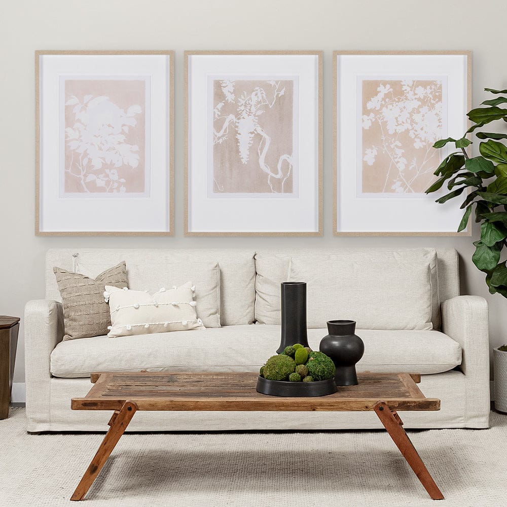 Mercana - Flower Silhouette-Wisteria by Mercana Studio Hand Embellished Framed Art Print Matted under Glass - 15051 view 8