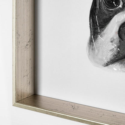 Mercana - Floyd Boston Terrier 1 by Mercana Studio Hand Embellished Framed Art Print Matted under Glass - 13375 view 6