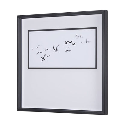 Mercana - Fly Away by Mercana Studio a Hand Embellished Textured Framed Art Print Matted under Glass - 14314 view 2
