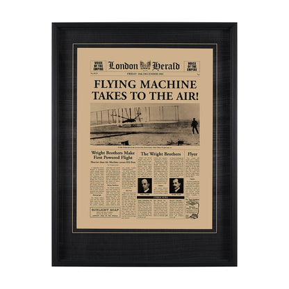 Mercana - Flying Machine Takes to the Air! Hand Embelished Framed Art Photo Matted under Glass - 8894 view 1