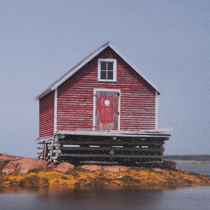 Mercana - Fogo Island by Chad Mackay a Hand Embellished Framed Art Print Matted under Glass - 15580 view 7