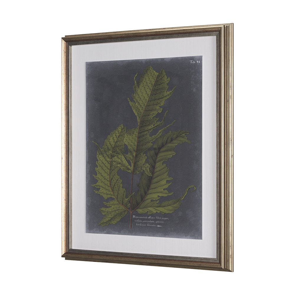 Mercana - Foliage Dramatique I by Vision Studio Hand Embellished Textured Framed Art Print Matted under Glass - 10132 view 2