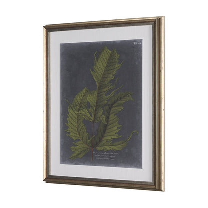 Mercana - Foliage Dramatique I by Vision Studio Hand Embellished Textured Framed Art Print Matted under Glass - 10132 view 2