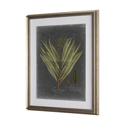 Mercana - Foliage Dramatique II by Vision Studio Hand Embellished Textured Framed Art Print Matted under Glass - 10133 view 3