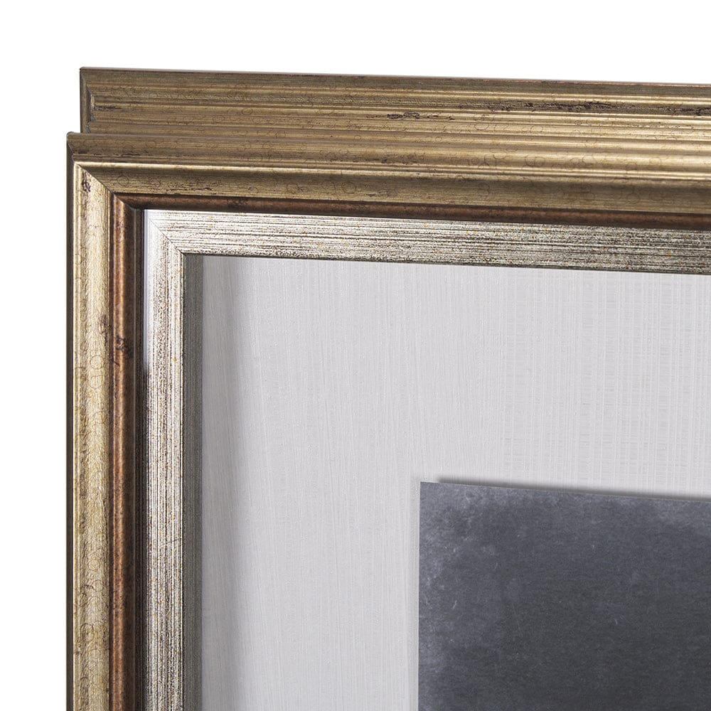 Mercana - Foliage Dramatique III by Vision Studio Hand Embellished Textured Framed Art Print Matted under Glas - 10134 view 4