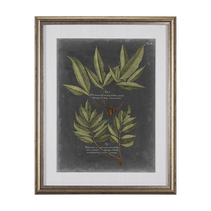 Mercana - Foliage Dramatique IV by Vision Studio Hand Embellished Textured Framed Art Print Matted under Glass - 10135 view 1