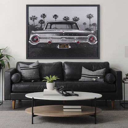 Mercana - Ford Galaxy 500XL by Larry Butterworth a Hand Embellished Framed Art Print - 15707 view 9