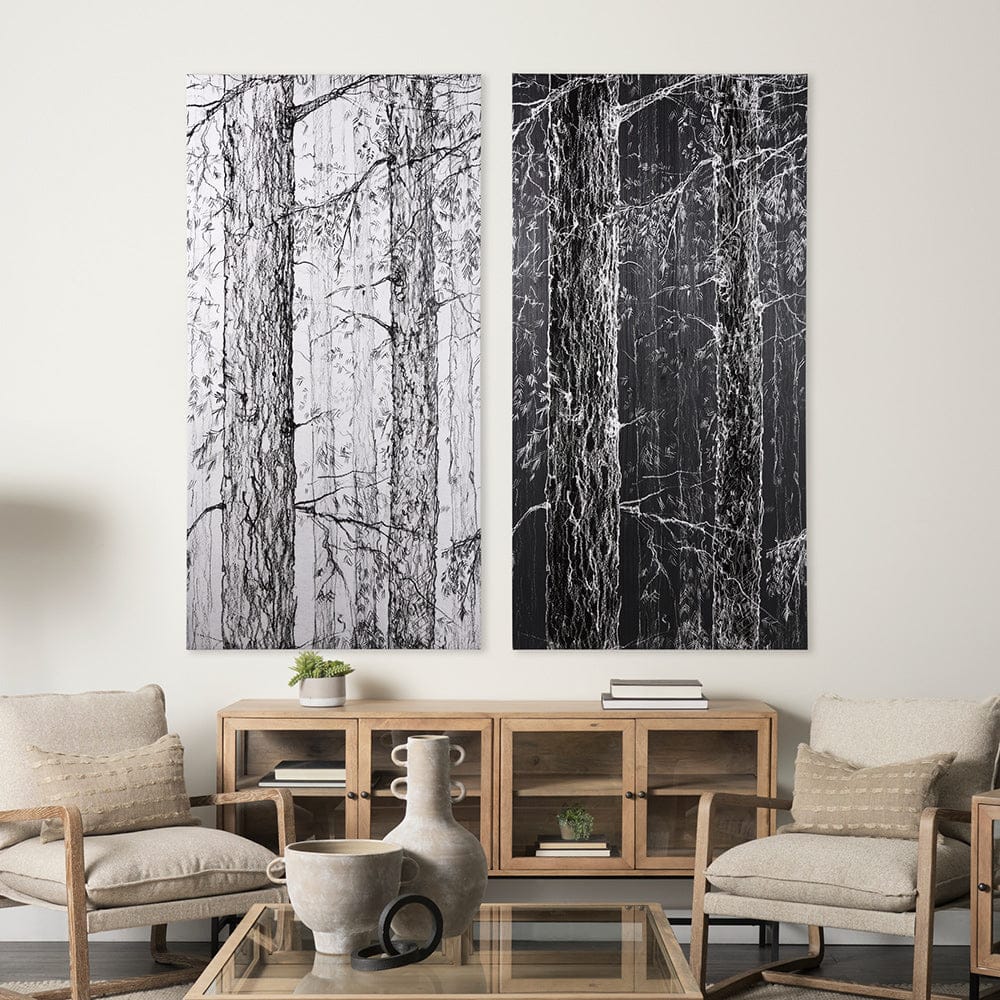 Mercana - Forest BW II by Ariana a Hand Embellished Textured Canvas - 102051-L view 9
