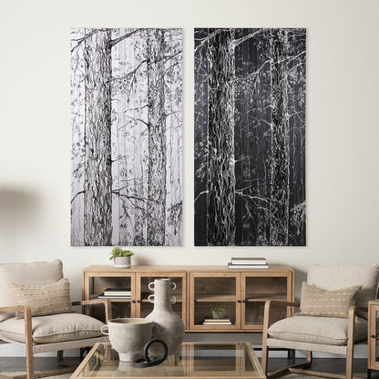 Mercana - Forest BW II by Ariana a Hand Embellished Textured Canvas - 102051-L view 9