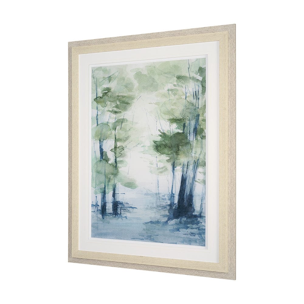 Mercana - Forest Dew I by Mercana Studio a Hand Embellished Textured Framed Art Print Matted under Glass - 12761 view 2