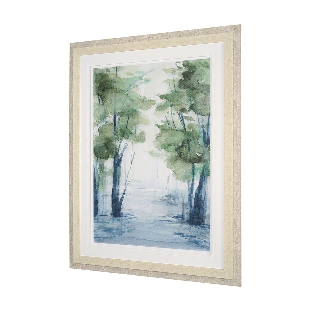 Mercana - Forest Dew II by Mercana Studio a Hand Embellished Textured Framed Art Print Matted under Glass - 12762 view 2