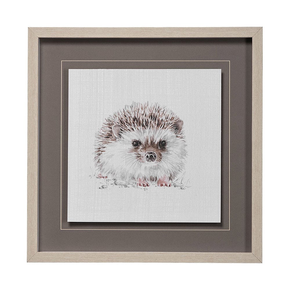 Mercana - Forest Friends VII HedgeHog by Lisa Audit Hand Embellished Framed Art Print Matted under Glass - 13061 view 1