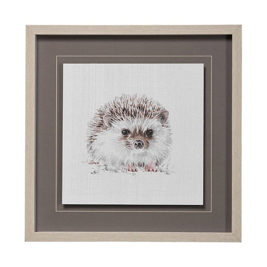 Mercana - Forest Friends VII HedgeHog by Lisa Audit Hand Embellished Framed Art Print Matted under Glass - 13061 view 1