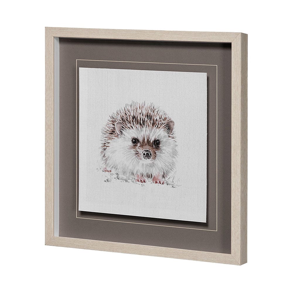 Mercana - Forest Friends VII HedgeHog by Lisa Audit Hand Embellished Framed Art Print Matted under Glass - 13061 view 2