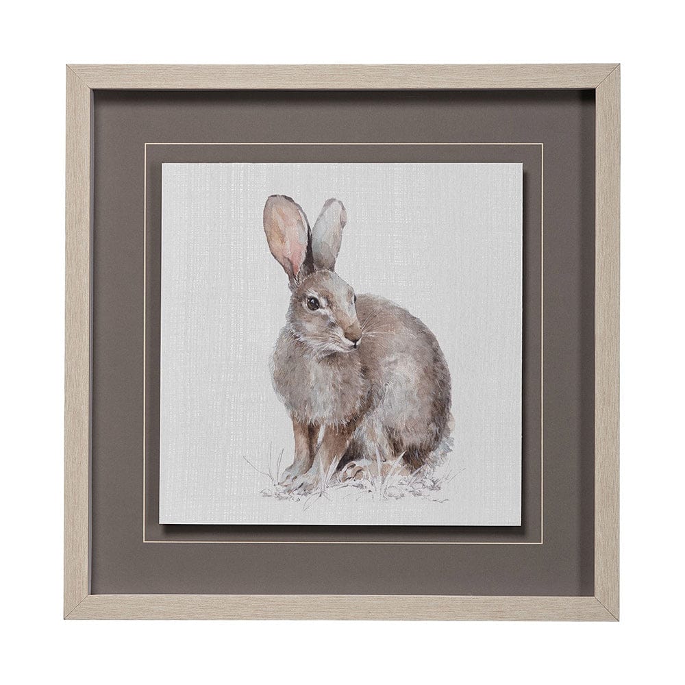Mercana - Forest Friends VIII Hare by Lisa Audit Hand Embellished Framed Art Print Matted under Glass - 13062 view 1
