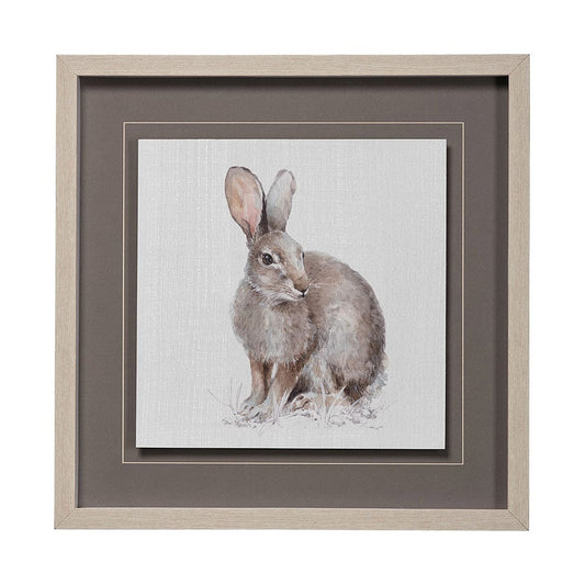 Mercana - Forest Friends VIII Hare by Lisa Audit Hand Embellished Framed Art Print Matted under Glass - 13062 view 1