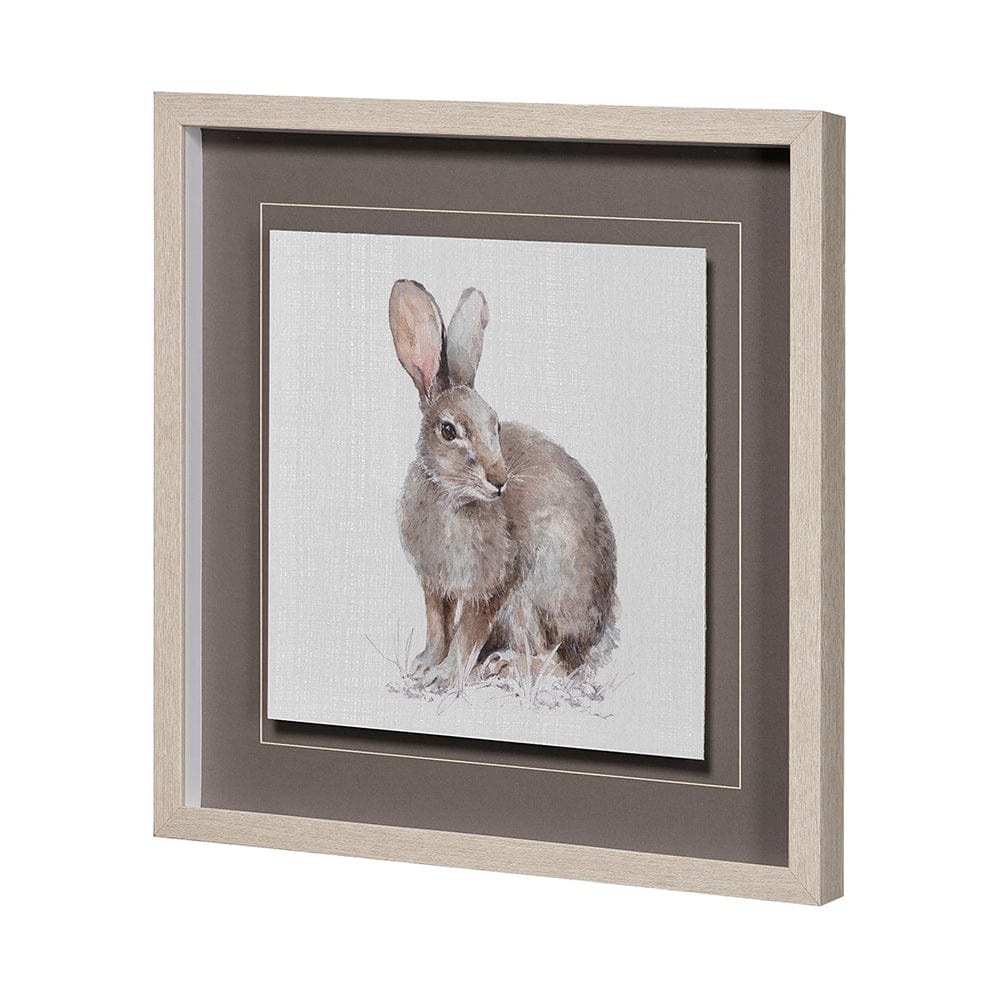 Mercana - Forest Friends VIII Hare by Lisa Audit Hand Embellished Framed Art Print Matted under Glass - 13062 view 2